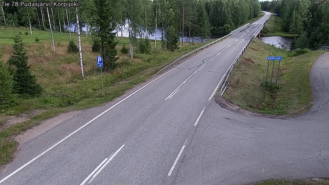 Kelikamerat Kuva Tie 78 Pudasjärvi, Korpijo, Pudasjärvi, Pohjois-Pohjanmaa