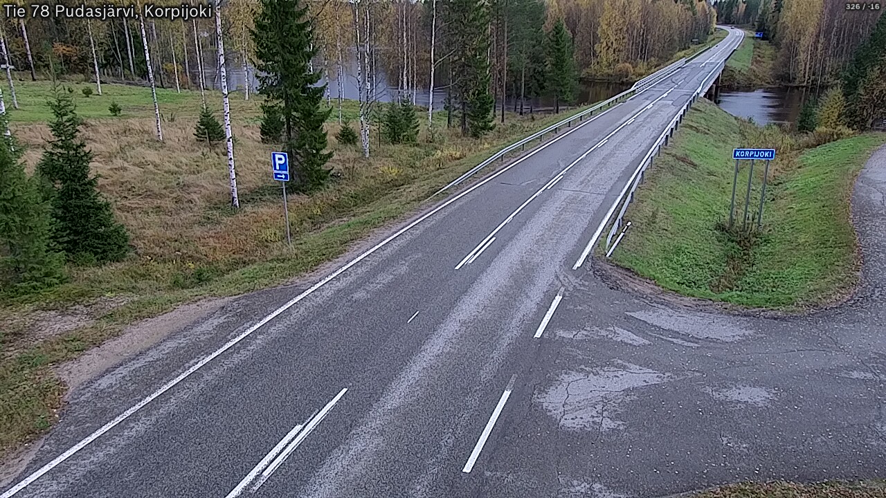 Weather Camera Image Road 78 Pudasjärvi, Korpijoki, Pudasjärvi, Pohjois-Pohjanmaa