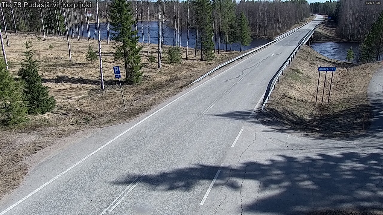 Kelikamerat Kuva Tie 78 Pudasjärvi, Korpijo, Pudasjärvi, Pohjois-Pohjanmaa