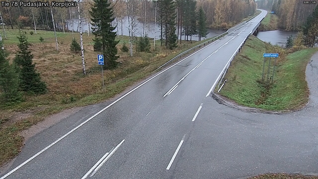 Weather Camera Image Road 78 Pudasjärvi, Korpijoki, Pudasjärvi, Pohjois-Pohjanmaa