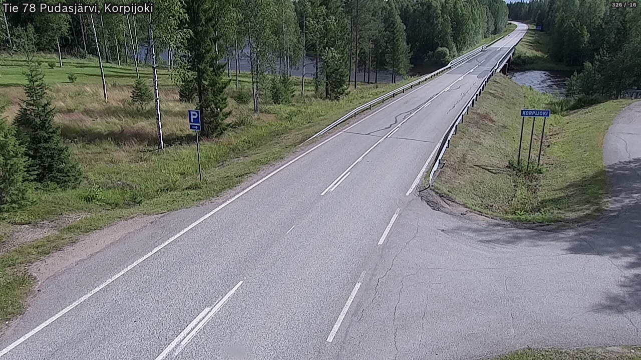 Kelikamerat Kuva Tie 78 Pudasjärvi, Korpijo, Pudasjärvi, Pohjois-Pohjanmaa