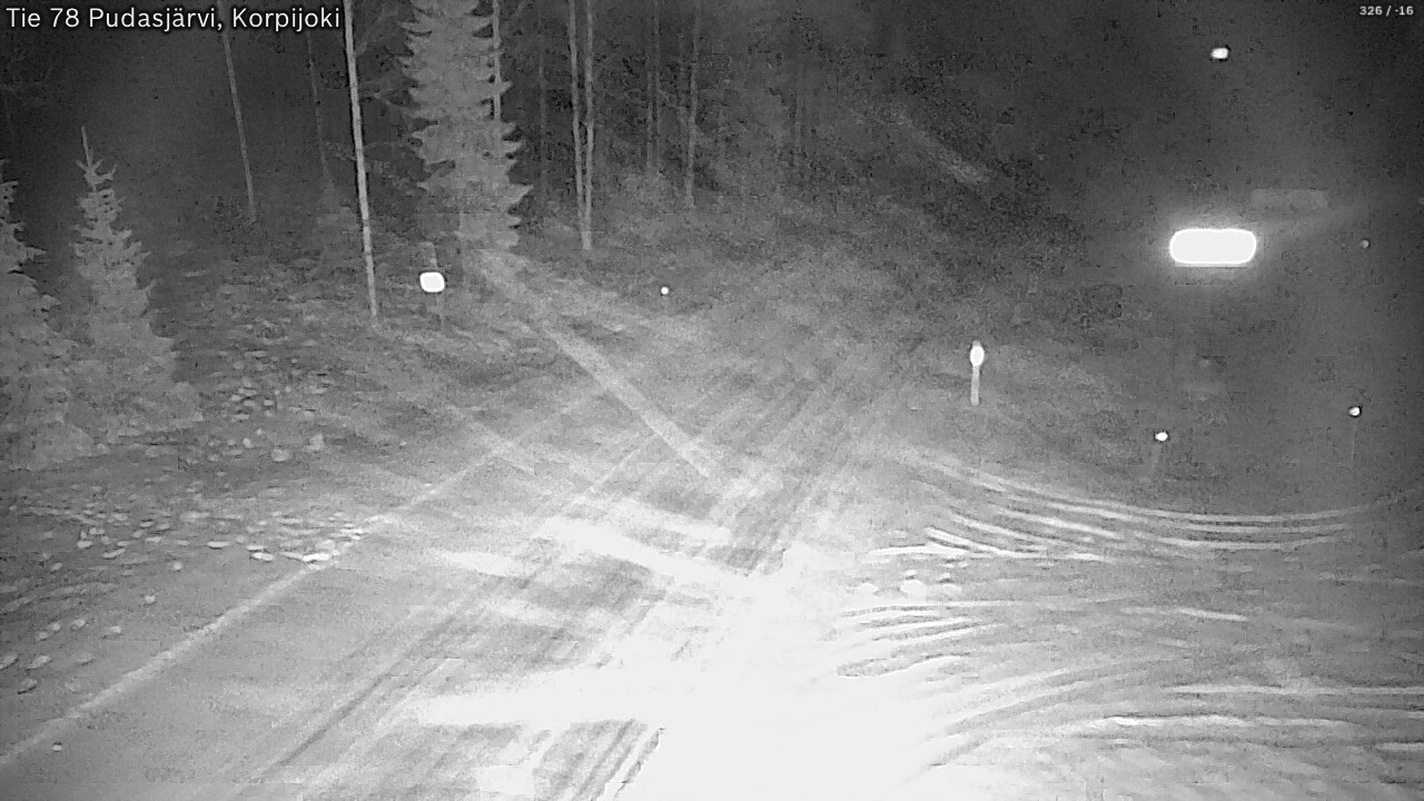 Kelikamerat Kuva Tie 78 Pudasjärvi, Korpijo, Pudasjärvi, Pohjois-Pohjanmaa