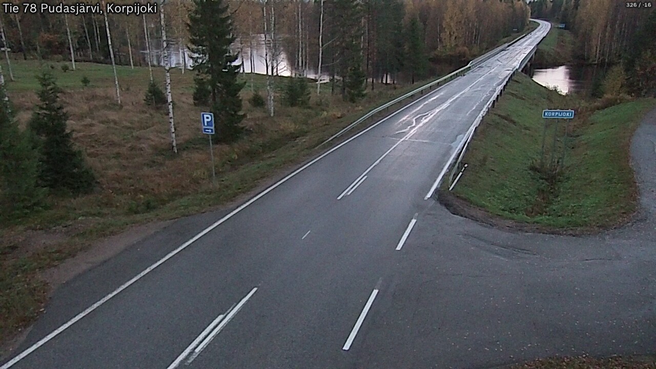 Weather Camera Image Road 78 Pudasjärvi, Korpijoki, Pudasjärvi, Pohjois-Pohjanmaa