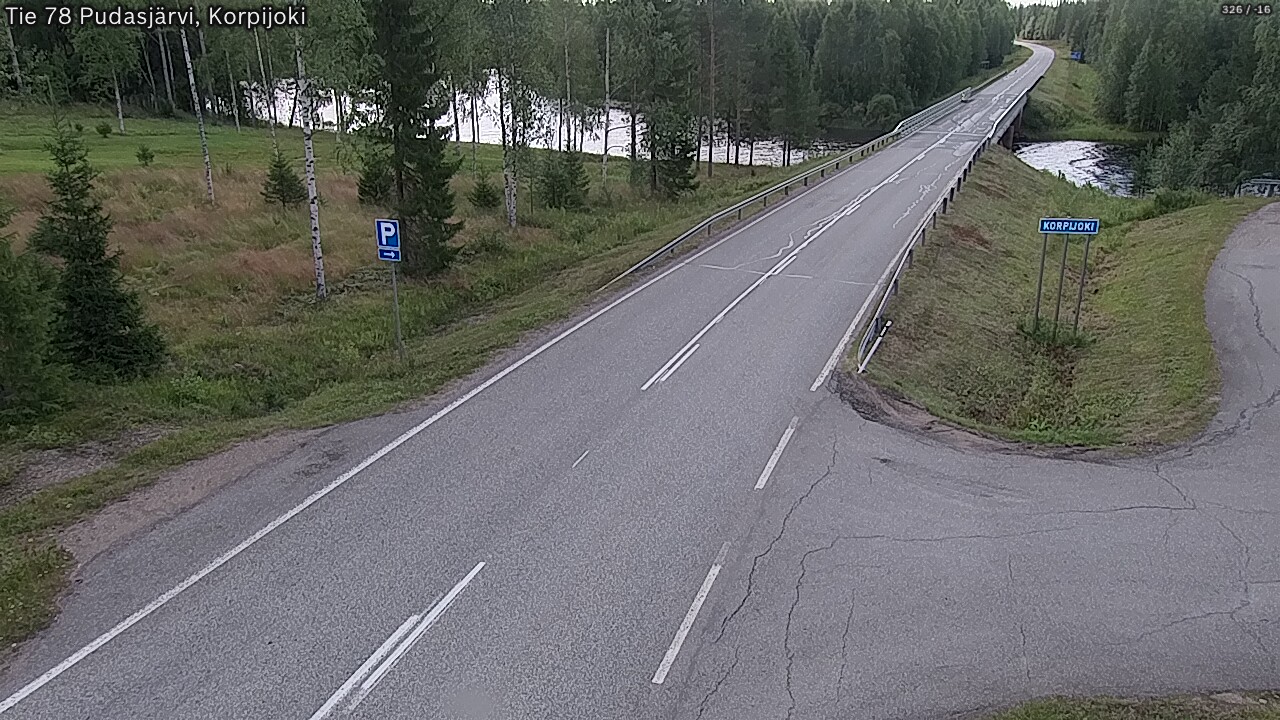 Kelikamerat Kuva Tie 78 Pudasjärvi, Korpijo, Pudasjärvi, Pohjois-Pohjanmaa