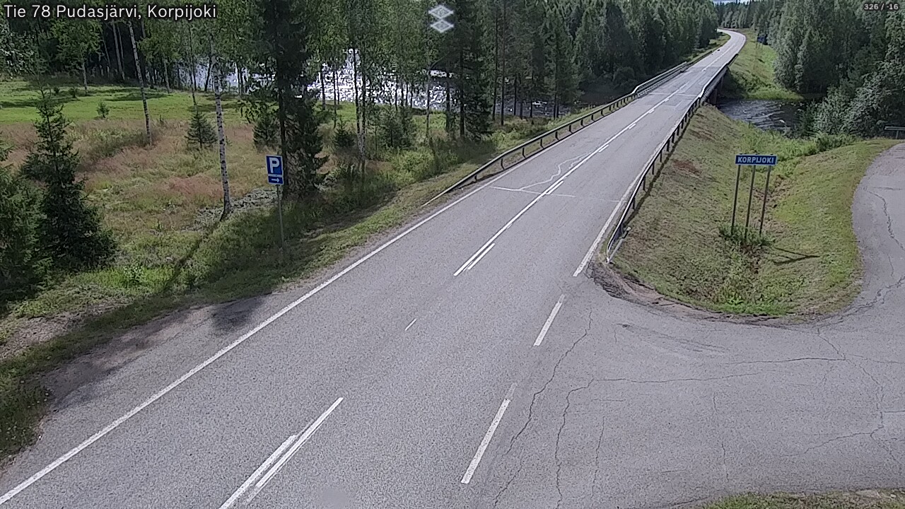 Kelikamerat Kuva Tie 78 Pudasjärvi, Korpijo, Pudasjärvi, Pohjois-Pohjanmaa