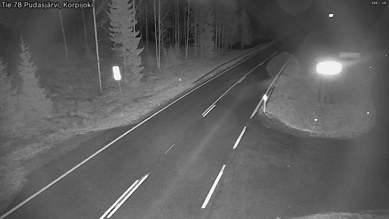 Kelikamerat Kuva Tie 78 Pudasjärvi, Korpijo, Pudasjärvi, Pohjois-Pohjanmaa