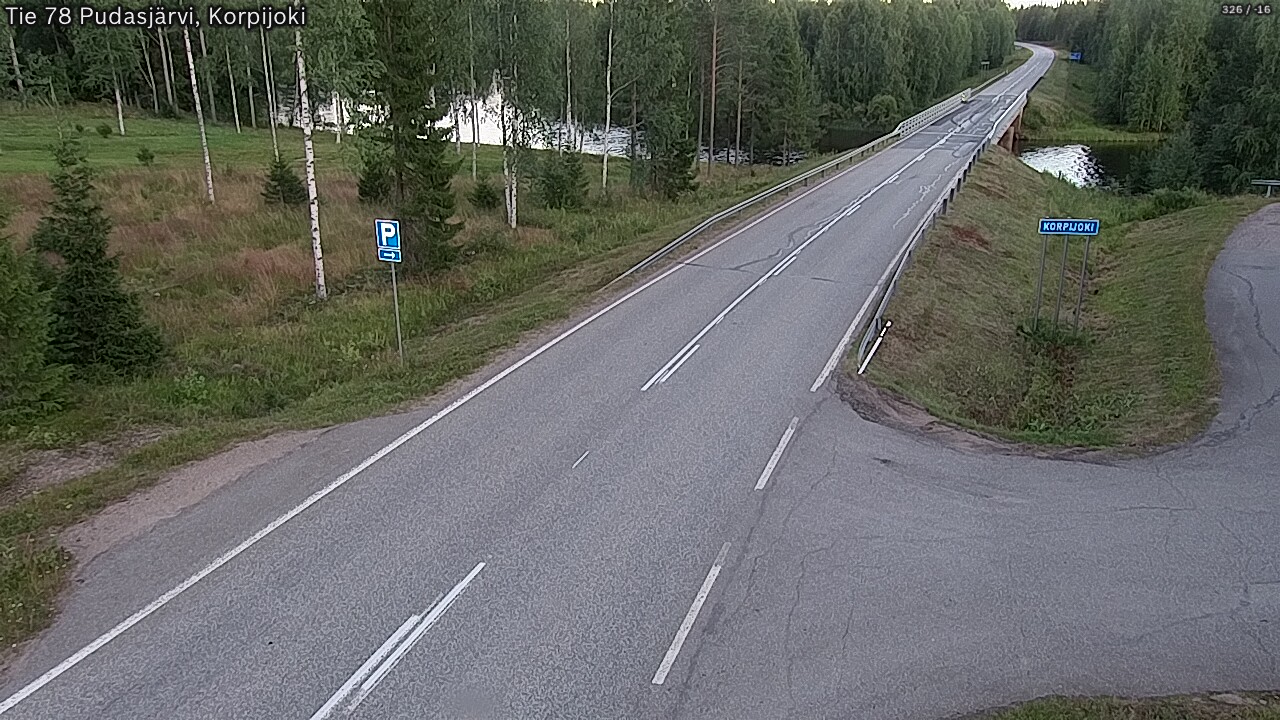 Kelikamerat Kuva Tie 78 Pudasjärvi, Korpijo, Pudasjärvi, Pohjois-Pohjanmaa