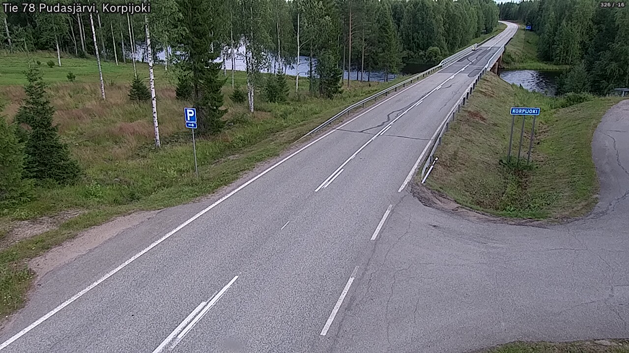 Kelikamerat Kuva Tie 78 Pudasjärvi, Korpijo, Pudasjärvi, Pohjois-Pohjanmaa