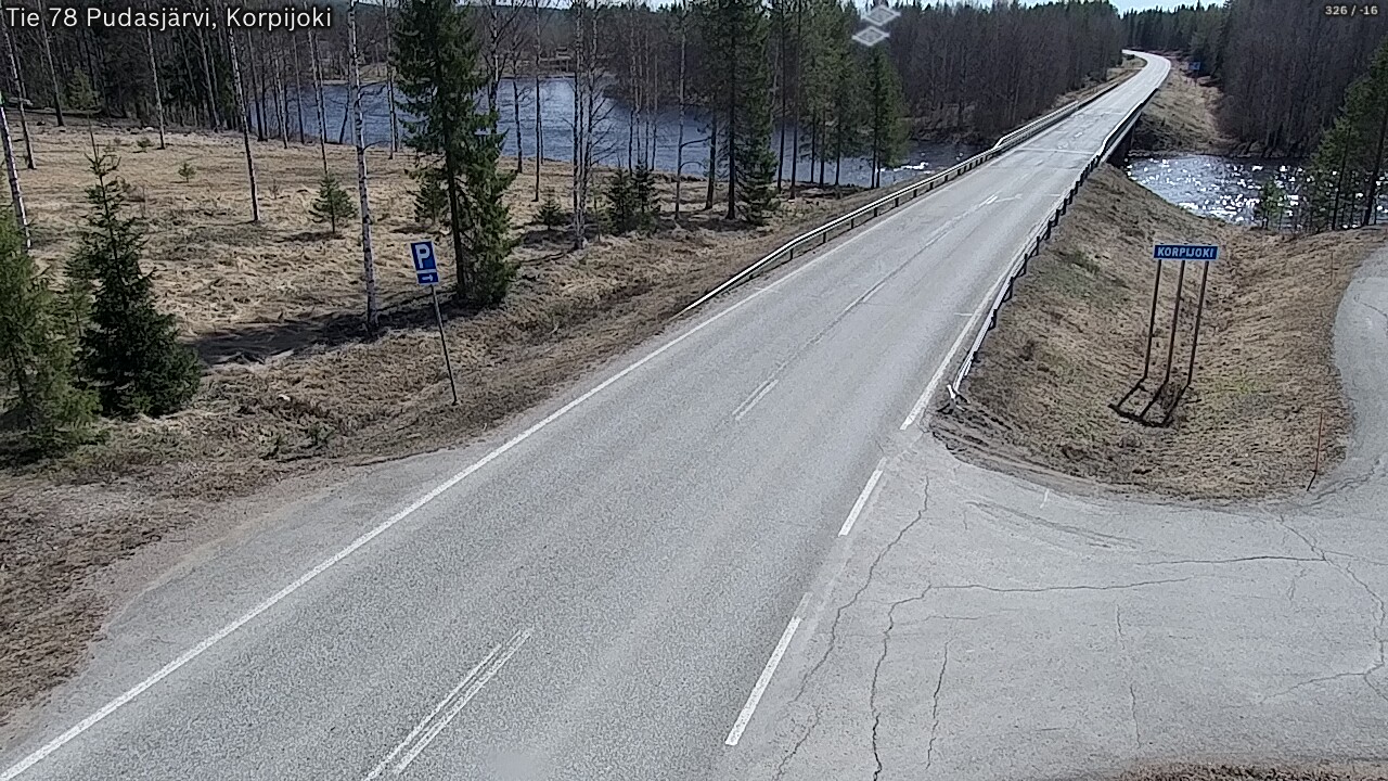 Kelikamerat Kuva Tie 78 Pudasjärvi, Korpijo, Pudasjärvi, Pohjois-Pohjanmaa