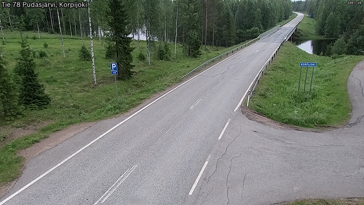 Kelikamerat Kuva Tie 78 Pudasjärvi, Korpijo, Pudasjärvi, Pohjois-Pohjanmaa