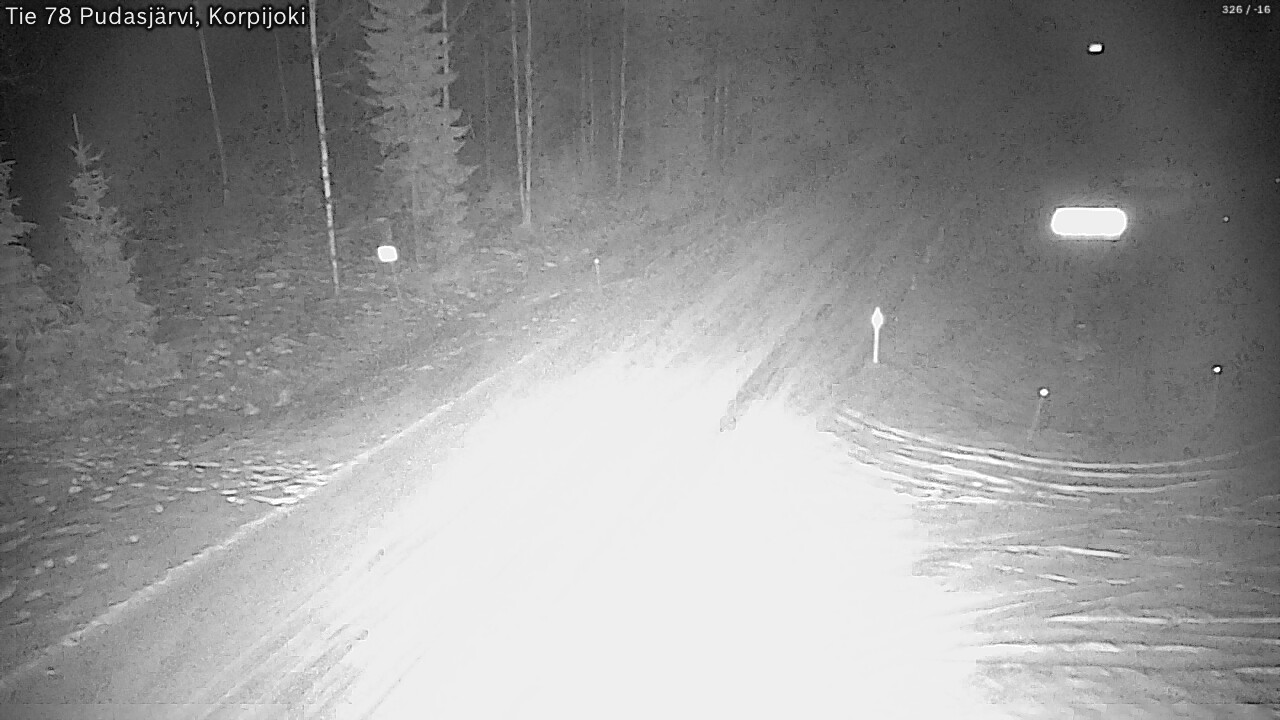 Kelikamerat Kuva Tie 78 Pudasjärvi, Korpijo, Pudasjärvi, Pohjois-Pohjanmaa