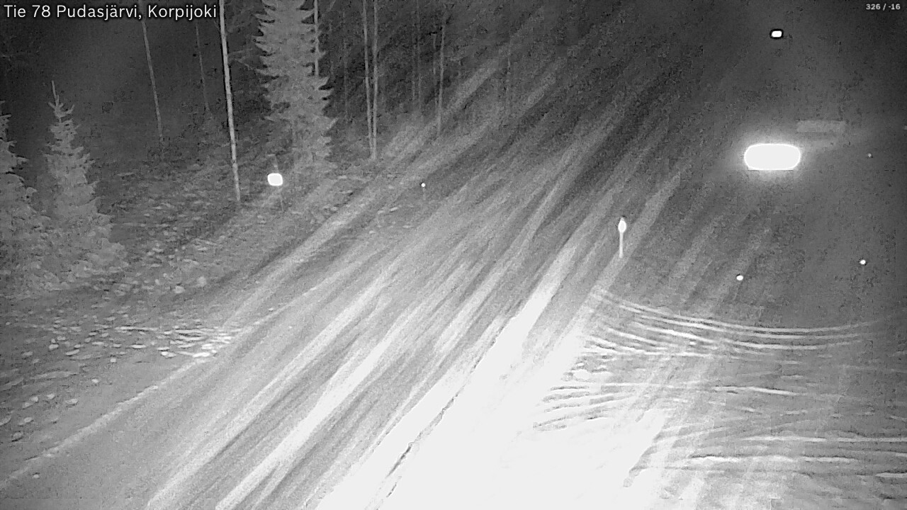 Kelikamerat Kuva Tie 78 Pudasjärvi, Korpijo, Pudasjärvi, Pohjois-Pohjanmaa