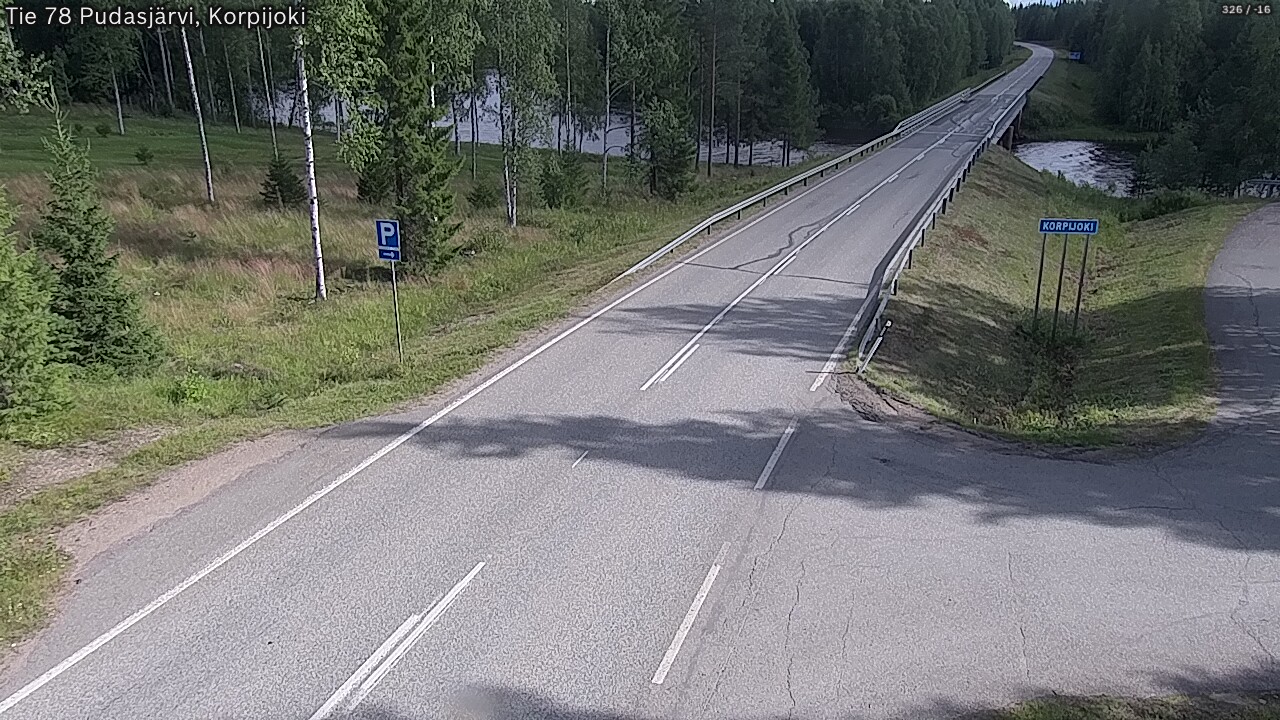 Kelikamerat Kuva Tie 78 Pudasjärvi, Korpijo, Pudasjärvi, Pohjois-Pohjanmaa