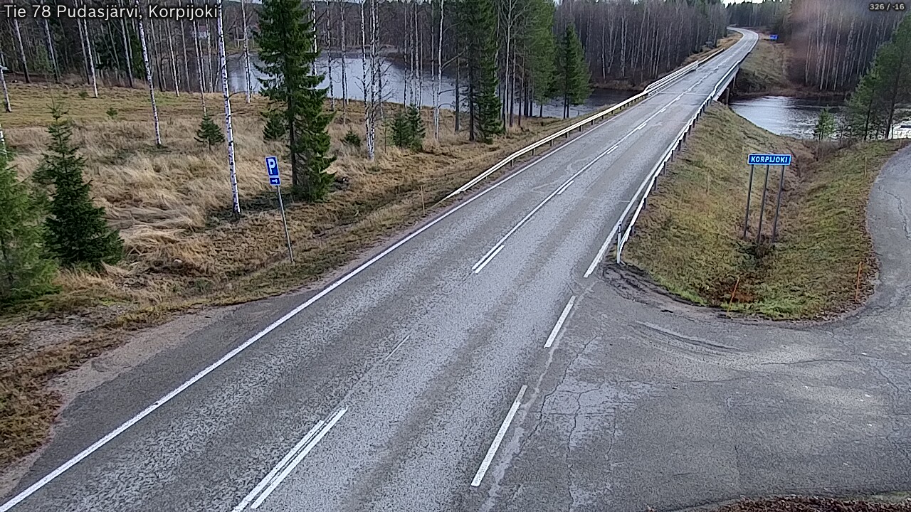 Kelikamerat Kuva Tie 78 Pudasjärvi, Korpijo, Pudasjärvi, Pohjois-Pohjanmaa