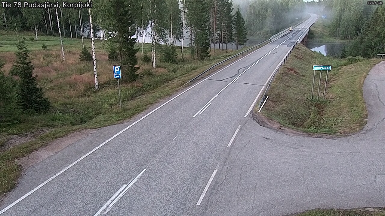Kelikamerat Kuva Tie 78 Pudasjärvi, Korpijo, Pudasjärvi, Pohjois-Pohjanmaa