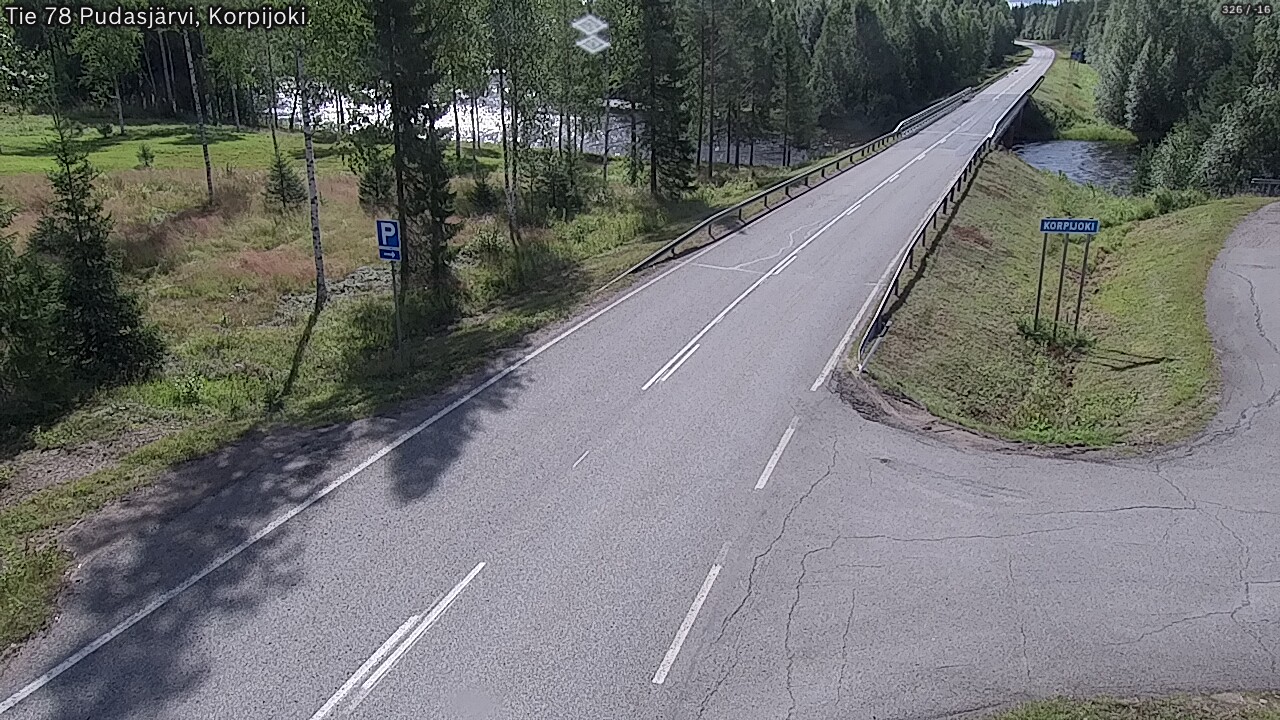 Kelikamerat Kuva Tie 78 Pudasjärvi, Korpijo, Pudasjärvi, Pohjois-Pohjanmaa
