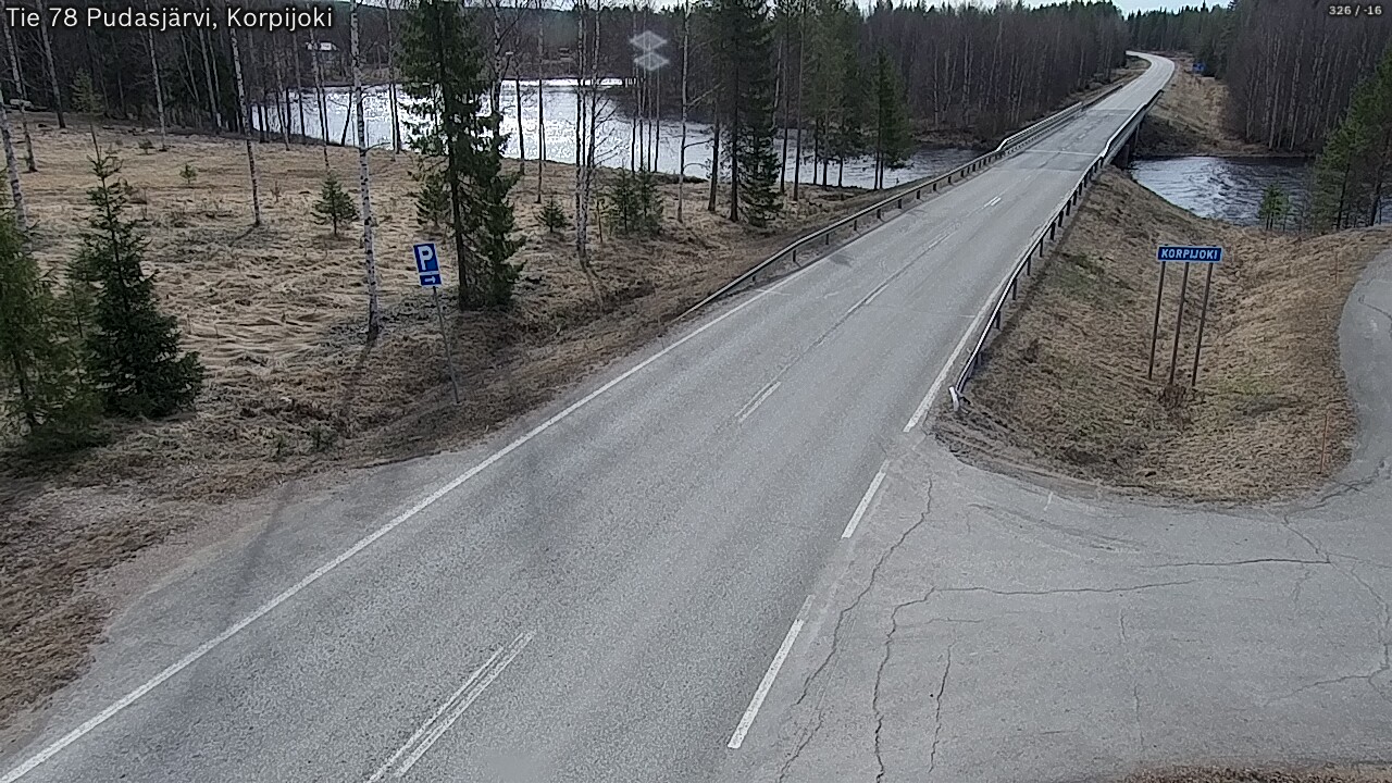 Kelikamerat Kuva Tie 78 Pudasjärvi, Korpijo, Pudasjärvi, Pohjois-Pohjanmaa