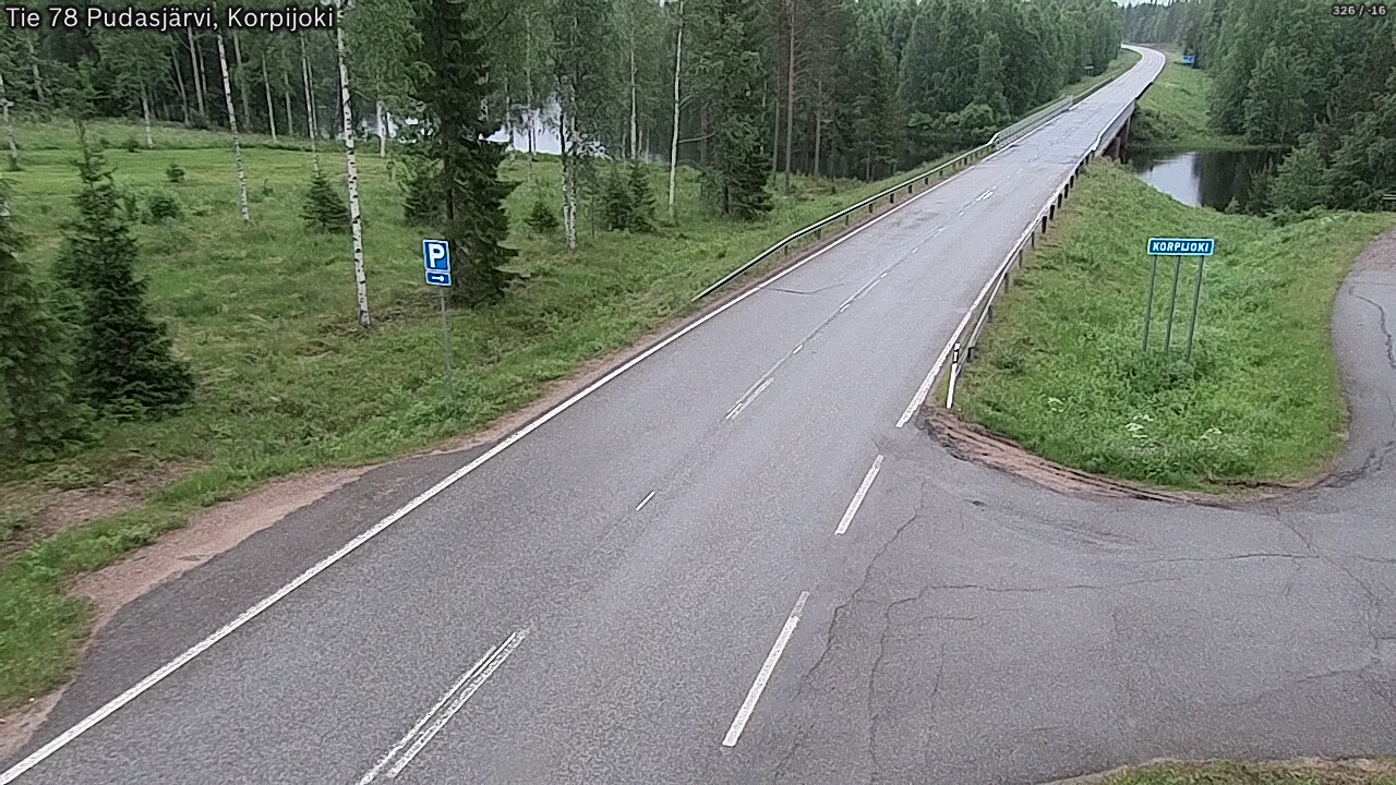 Kelikamerat Kuva Tie 78 Pudasjärvi, Korpijo, Pudasjärvi, Pohjois-Pohjanmaa