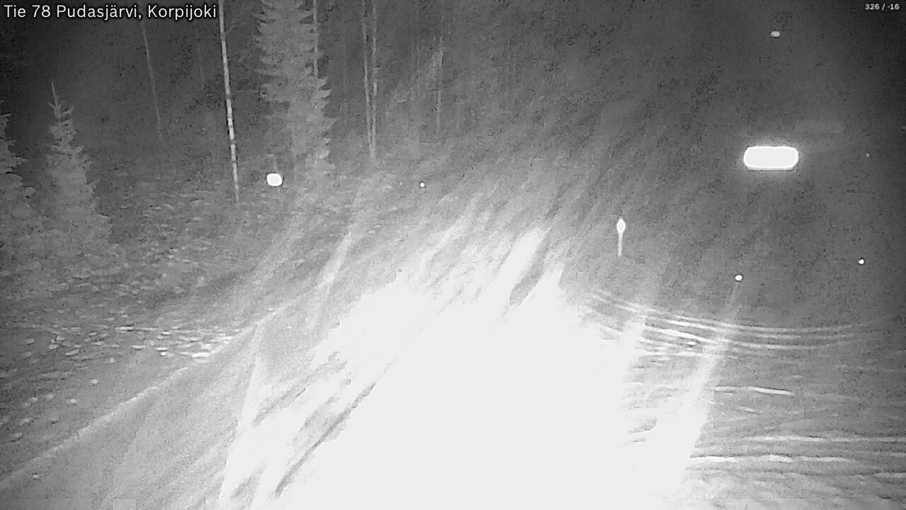 Kelikamerat Kuva Tie 78 Pudasjärvi, Korpijo, Pudasjärvi, Pohjois-Pohjanmaa