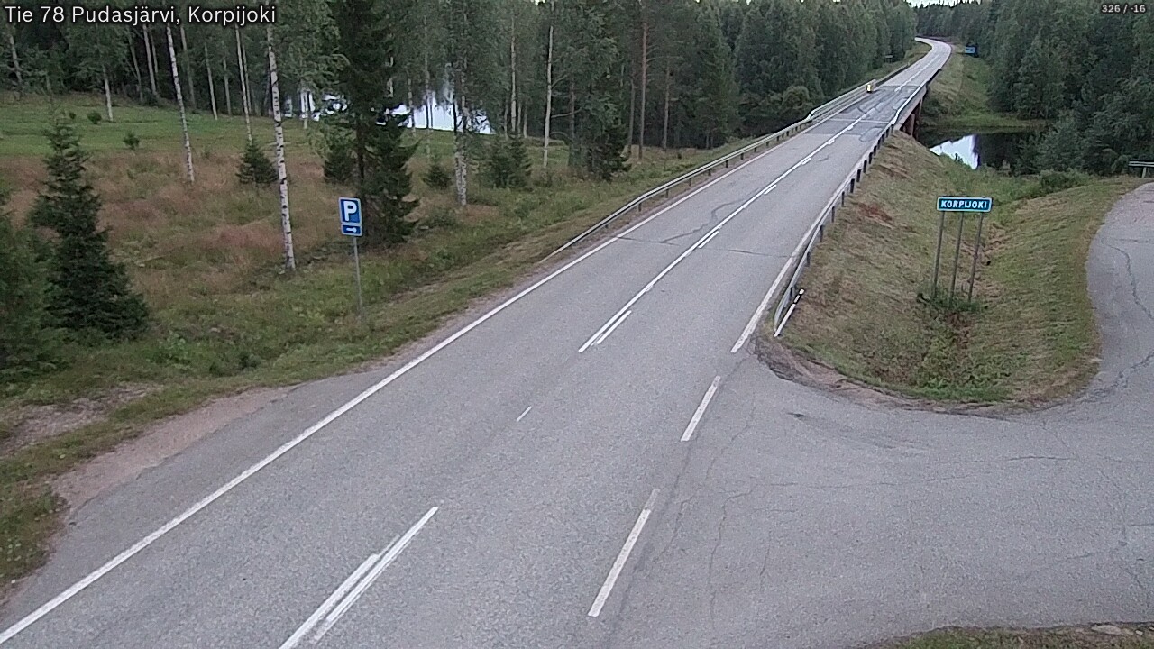 Kelikamerat Kuva Tie 78 Pudasjärvi, Korpijo, Pudasjärvi, Pohjois-Pohjanmaa