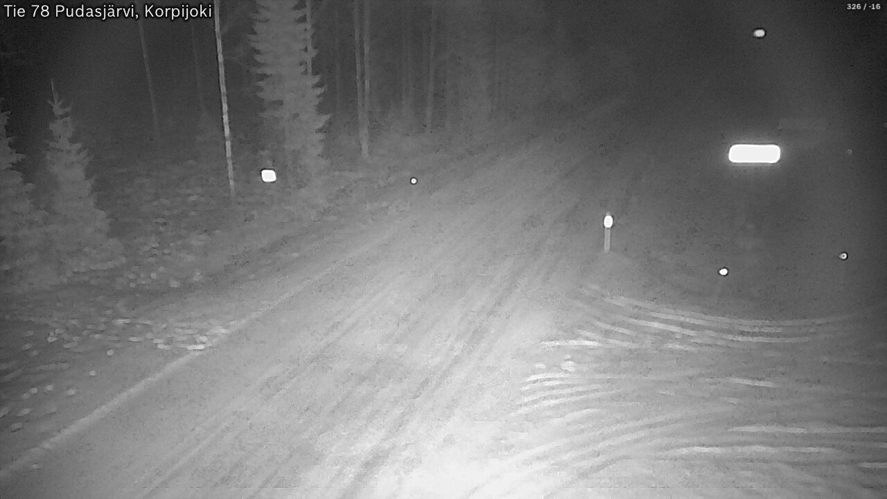 Kelikamerat Kuva Tie 78 Pudasjärvi, Korpijo, Pudasjärvi, Pohjois-Pohjanmaa