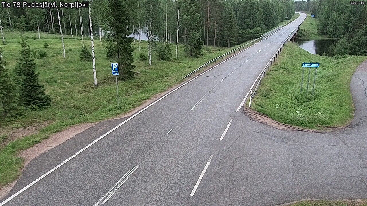 Kelikamerat Kuva Tie 78 Pudasjärvi, Korpijo, Pudasjärvi, Pohjois-Pohjanmaa