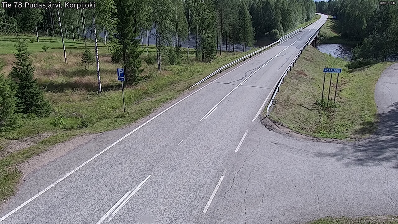 Kelikamerat Kuva Tie 78 Pudasjärvi, Korpijo, Pudasjärvi, Pohjois-Pohjanmaa