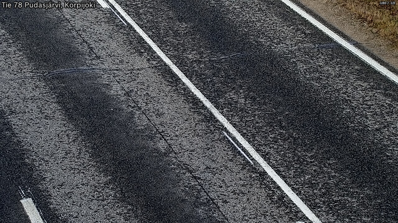 Kelikamerat Kuva Tie 78 Pudasjärvi, Korpijo, Pudasjärvi, Pohjois-Pohjanmaa