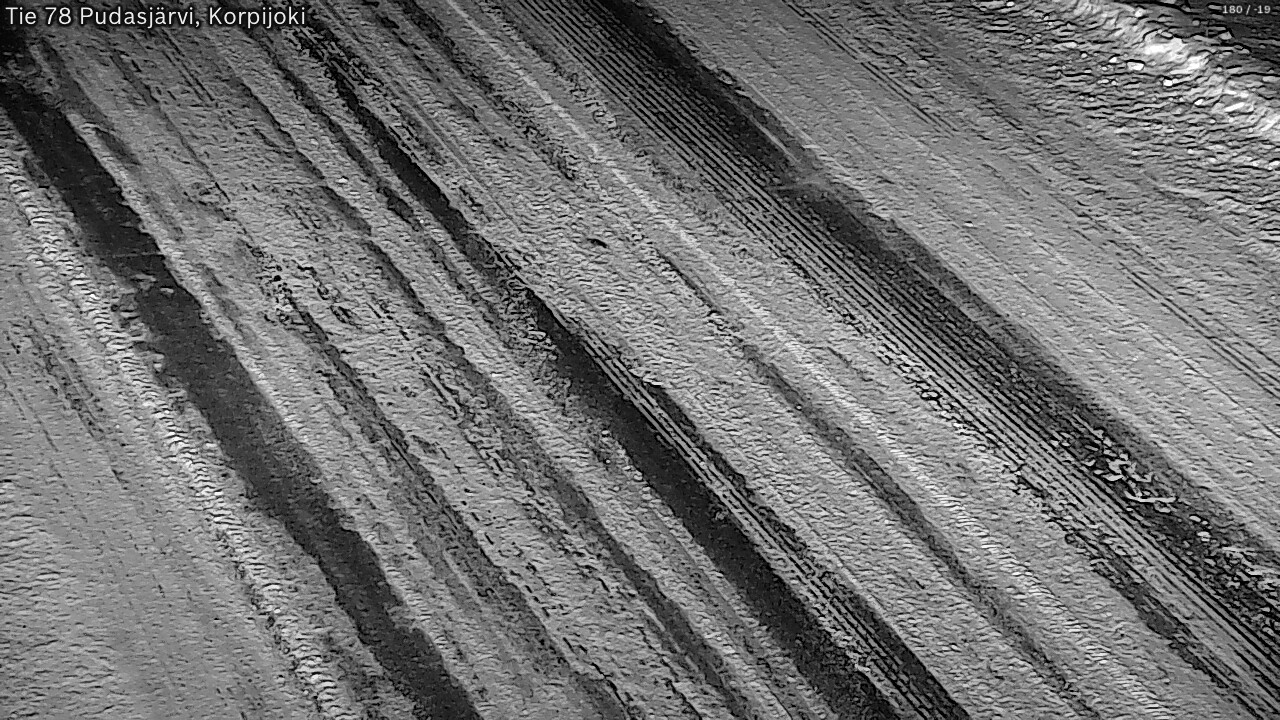 Weather Camera Image Road 78 Pudasjärvi, Korpijoki, Pudasjärvi, Pohjois-Pohjanmaa