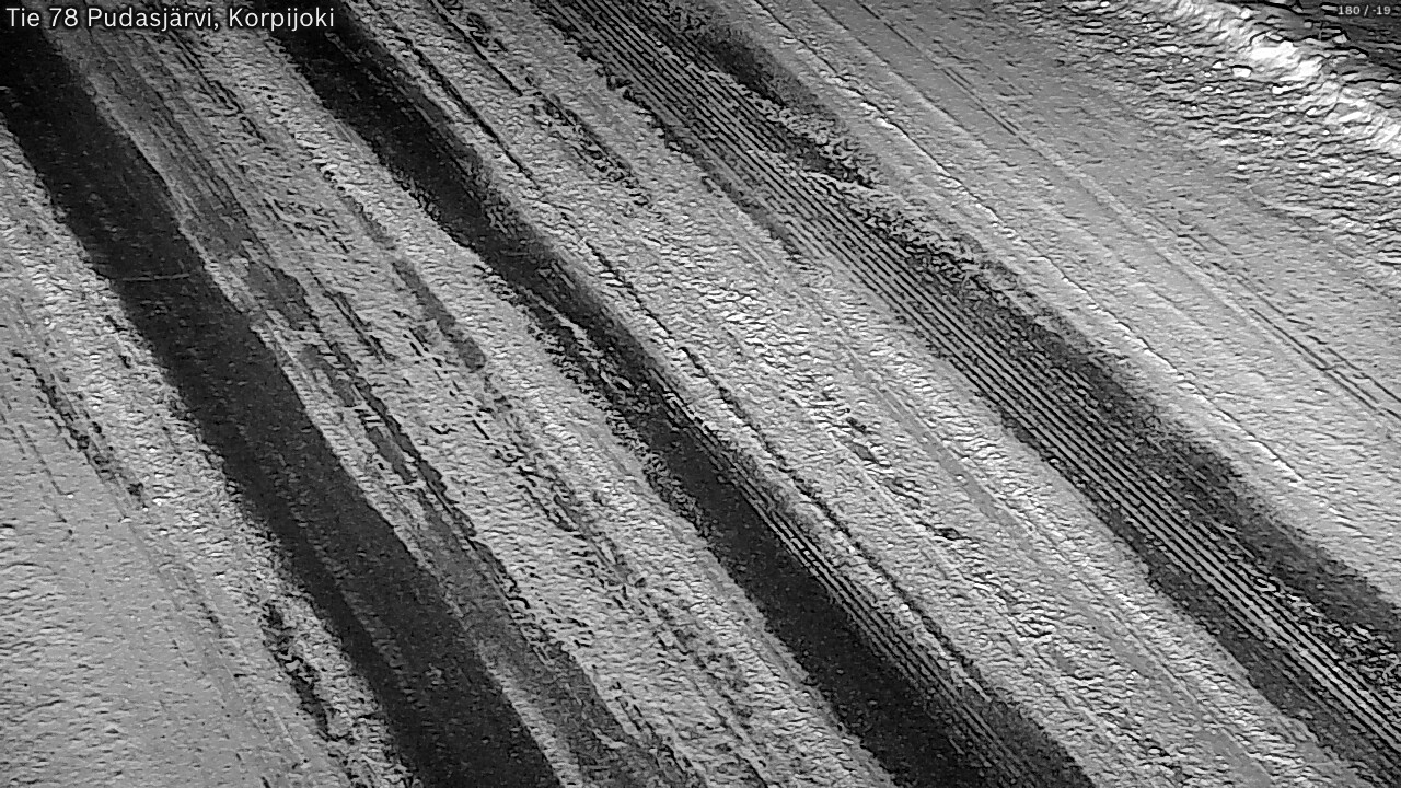 Weather Camera Image Road 78 Pudasjärvi, Korpijoki, Pudasjärvi, Pohjois-Pohjanmaa