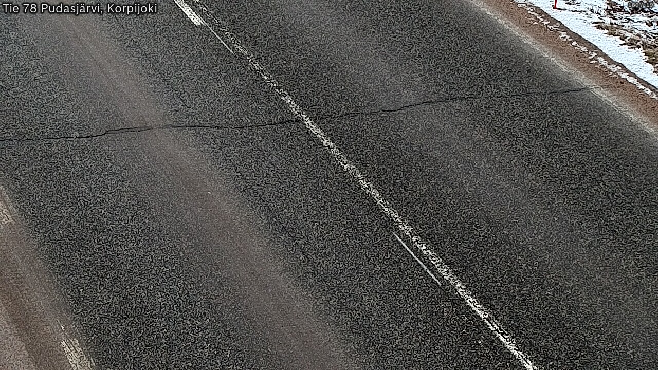 Kelikamerat Kuva Tie 78 Pudasjärvi, Korpijo, Pudasjärvi, Pohjois-Pohjanmaa