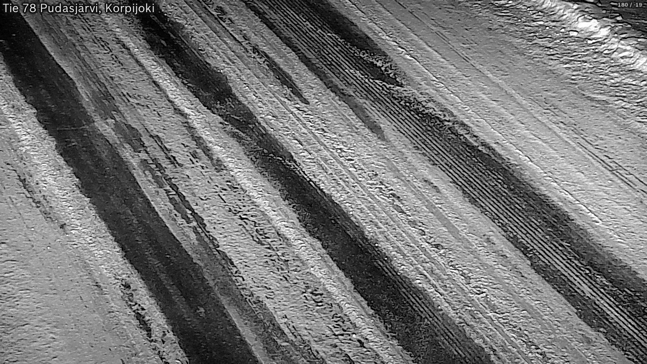 Weather Camera Image Road 78 Pudasjärvi, Korpijoki, Pudasjärvi, Pohjois-Pohjanmaa