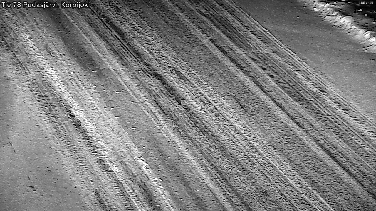 Weather Camera Image Road 78 Pudasjärvi, Korpijoki, Pudasjärvi, Pohjois-Pohjanmaa