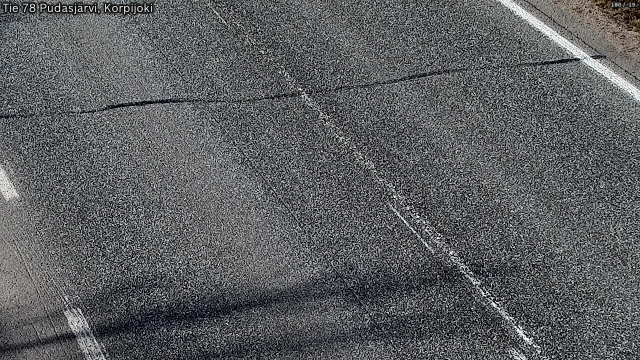 Kelikamerat Kuva Tie 78 Pudasjärvi, Korpijo, Pudasjärvi, Pohjois-Pohjanmaa