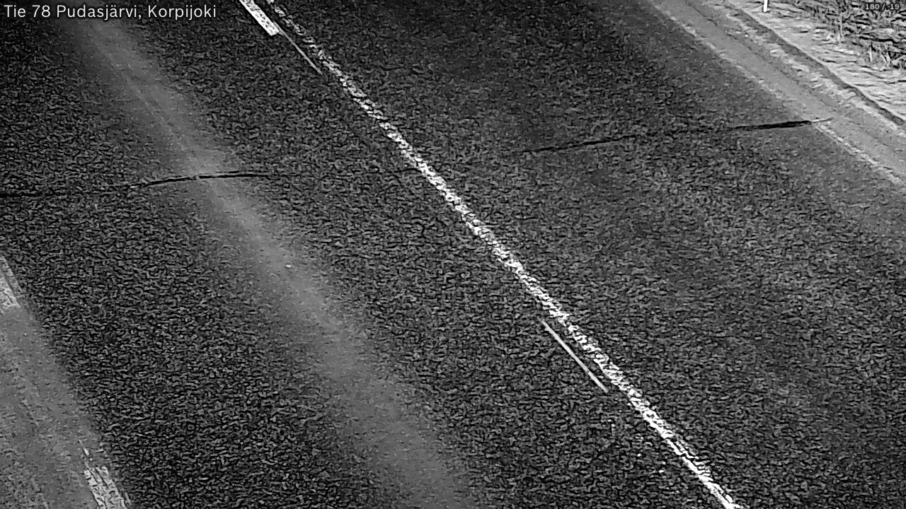 Kelikamerat Kuva Tie 78 Pudasjärvi, Korpijo, Pudasjärvi, Pohjois-Pohjanmaa