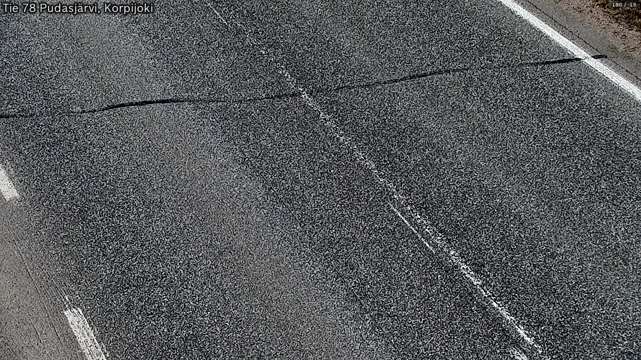 Kelikamerat Kuva Tie 78 Pudasjärvi, Korpijo, Pudasjärvi, Pohjois-Pohjanmaa