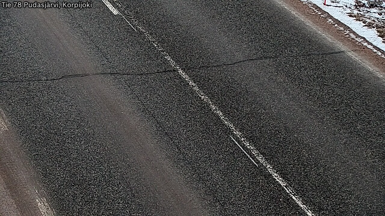 Kelikamerat Kuva Tie 78 Pudasjärvi, Korpijo, Pudasjärvi, Pohjois-Pohjanmaa
