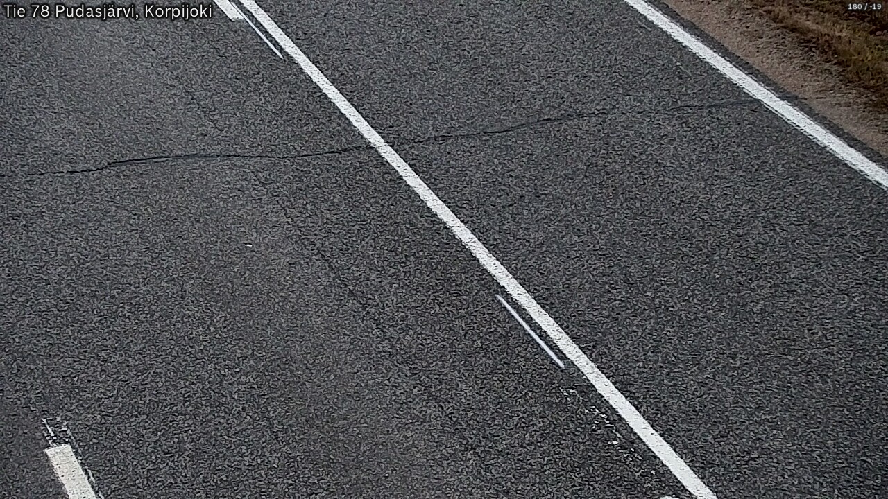 Kelikamerat Kuva Tie 78 Pudasjärvi, Korpijo, Pudasjärvi, Pohjois-Pohjanmaa