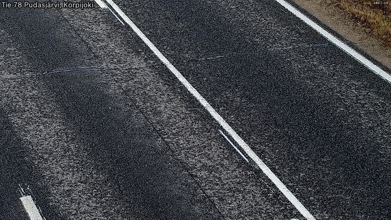 Kelikamerat Kuva Tie 78 Pudasjärvi, Korpijo, Pudasjärvi, Pohjois-Pohjanmaa