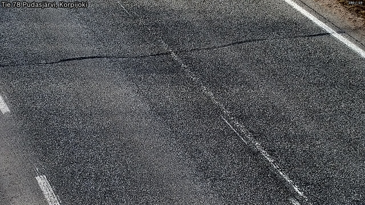 Kelikamerat Kuva Tie 78 Pudasjärvi, Korpijo, Pudasjärvi, Pohjois-Pohjanmaa