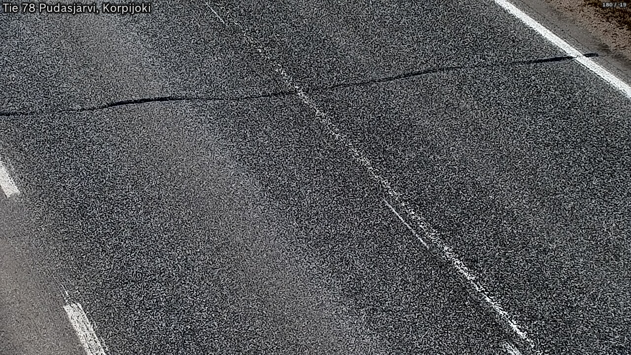 Kelikamerat Kuva Tie 78 Pudasjärvi, Korpijo, Pudasjärvi, Pohjois-Pohjanmaa