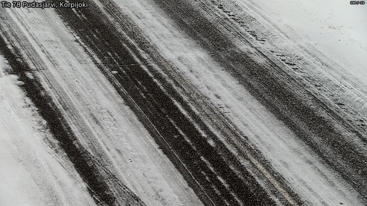 Kelikamerat Kuva Tie 78 Pudasjärvi, Korpijo, Pudasjärvi, Pohjois-Pohjanmaa