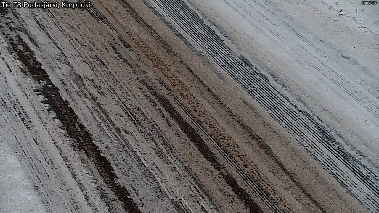 Weather Camera Image Road 78 Pudasjärvi, Korpijoki, Pudasjärvi, Pohjois-Pohjanmaa