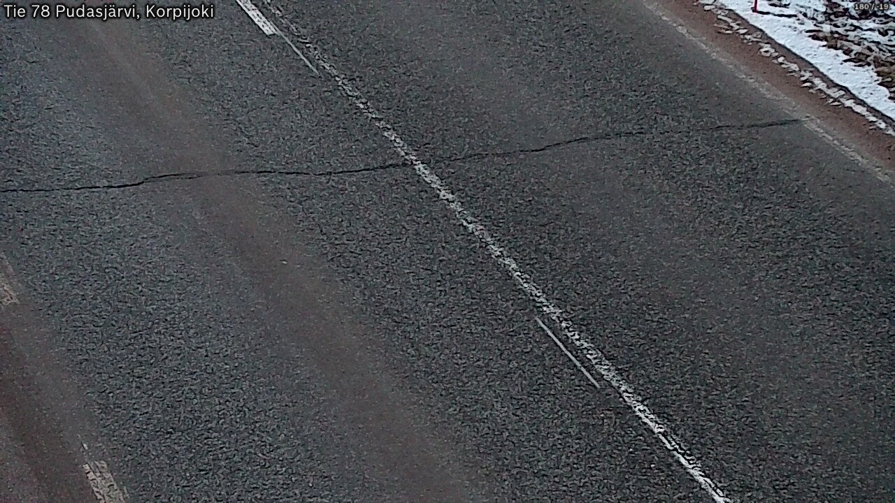 Kelikamerat Kuva Tie 78 Pudasjärvi, Korpijo, Pudasjärvi, Pohjois-Pohjanmaa