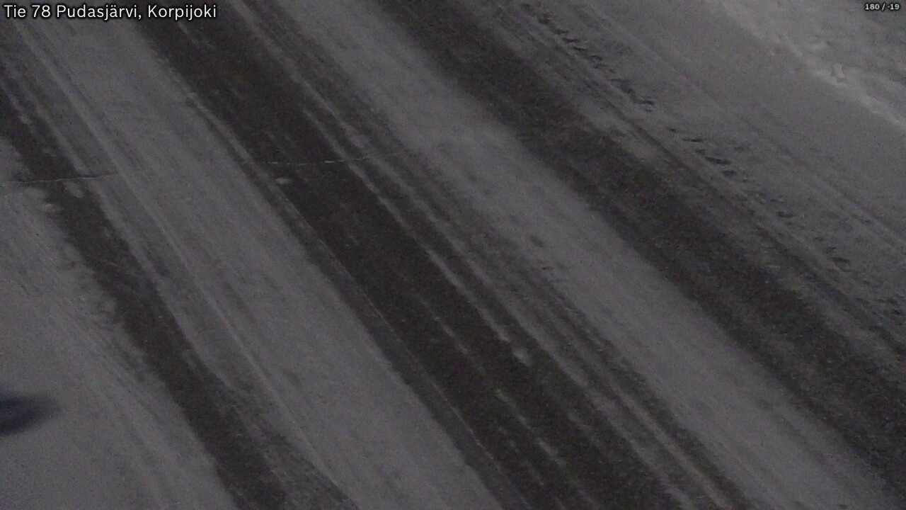 Weather Camera Image Road 78 Pudasjärvi, Korpijoki, Pudasjärvi, Pohjois-Pohjanmaa