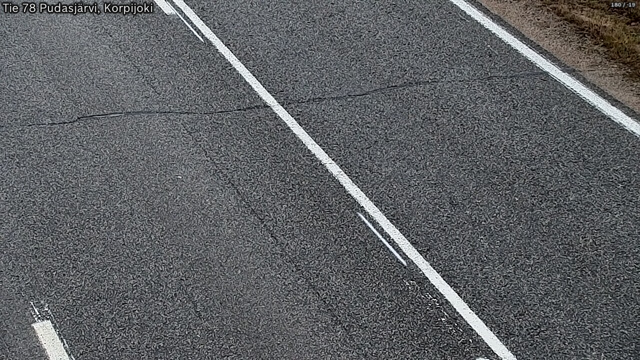 Kelikamerat Kuva Tie 78 Pudasjärvi, Korpijo, Pudasjärvi, Pohjois-Pohjanmaa