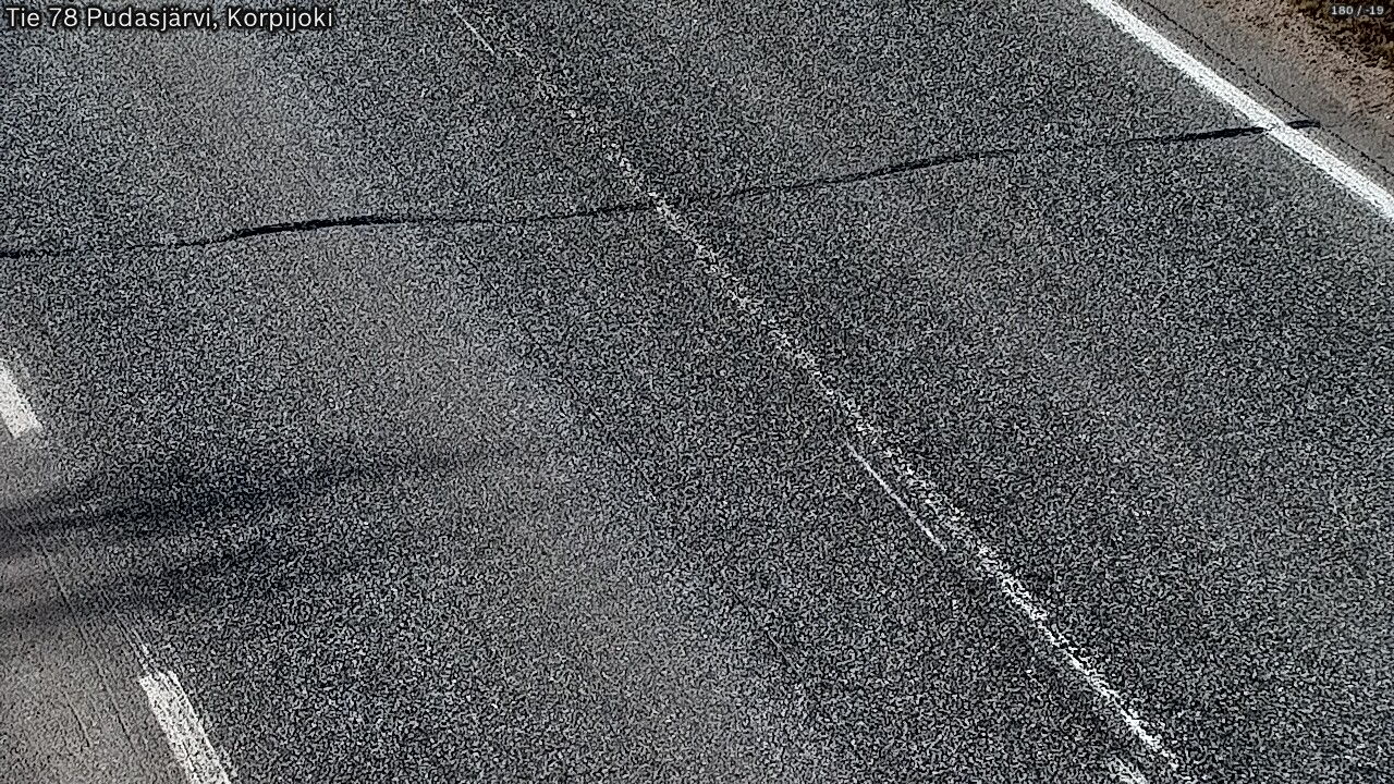 Kelikamerat Kuva Tie 78 Pudasjärvi, Korpijo, Pudasjärvi, Pohjois-Pohjanmaa