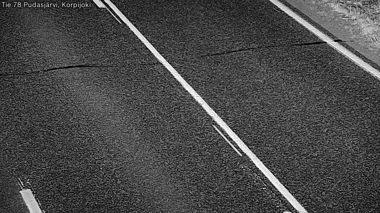 Kelikamerat Kuva Tie 78 Pudasjärvi, Korpijo, Pudasjärvi, Pohjois-Pohjanmaa