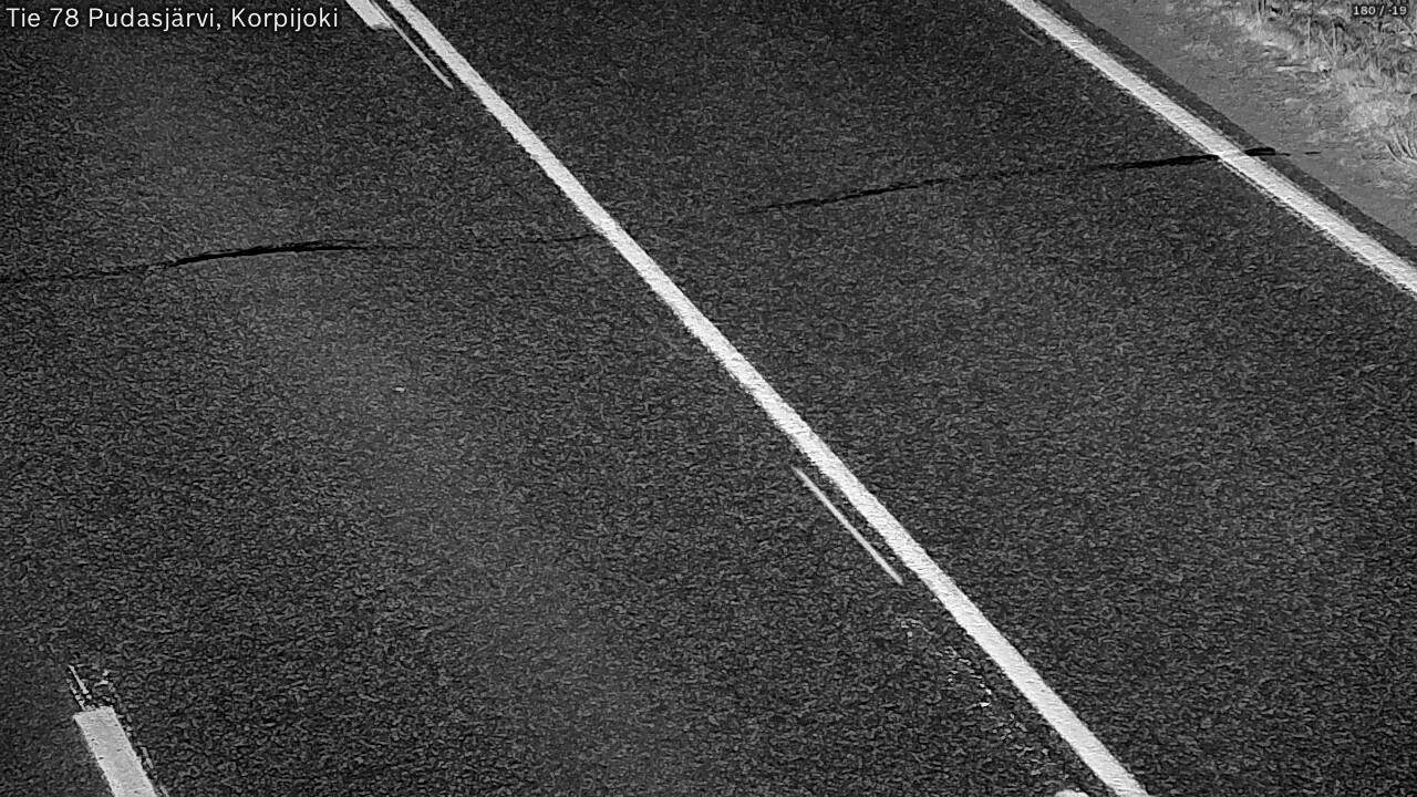 Kelikamerat Kuva Tie 78 Pudasjärvi, Korpijo, Pudasjärvi, Pohjois-Pohjanmaa