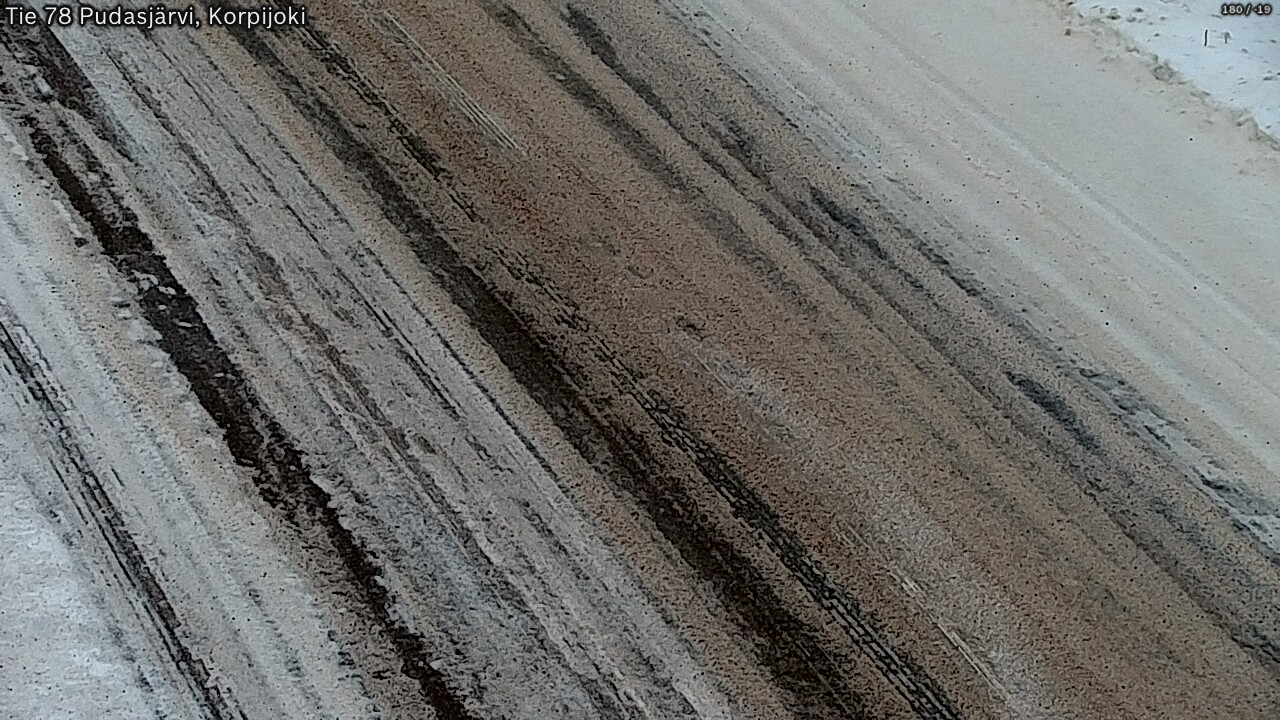 Weather Camera Image Road 78 Pudasjärvi, Korpijoki, Pudasjärvi, Pohjois-Pohjanmaa